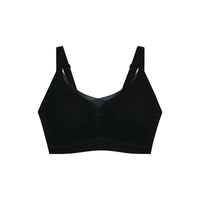 black sports bra on a white background