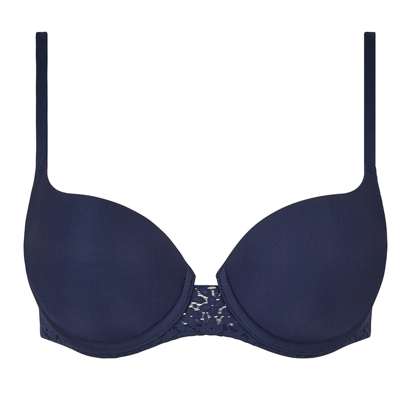 chantelle moulded navy bra