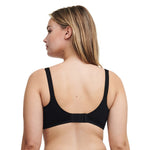 chantelle black underwired bra