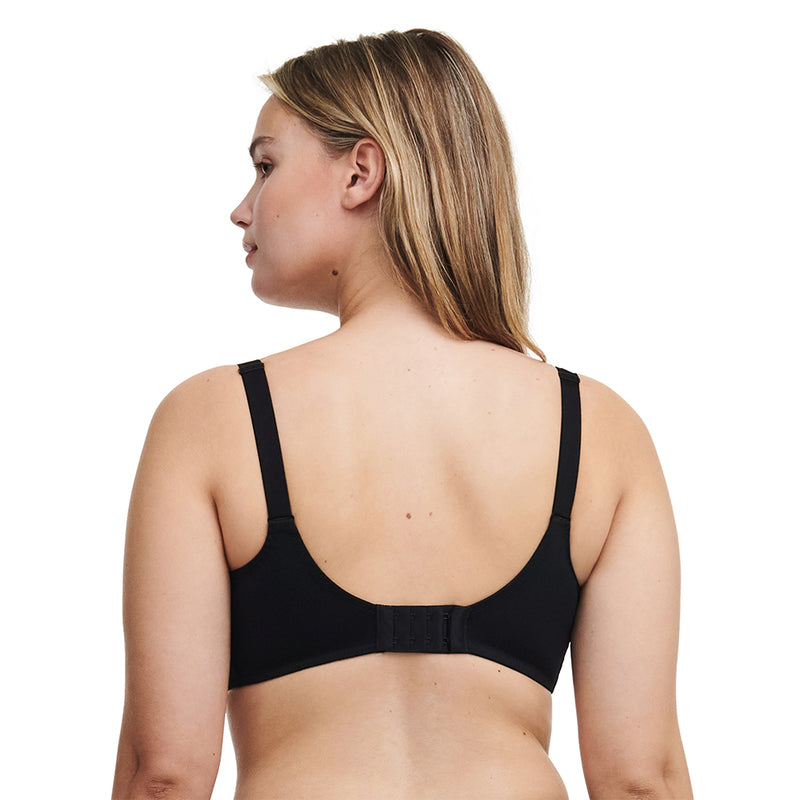 chantelle black underwired bra