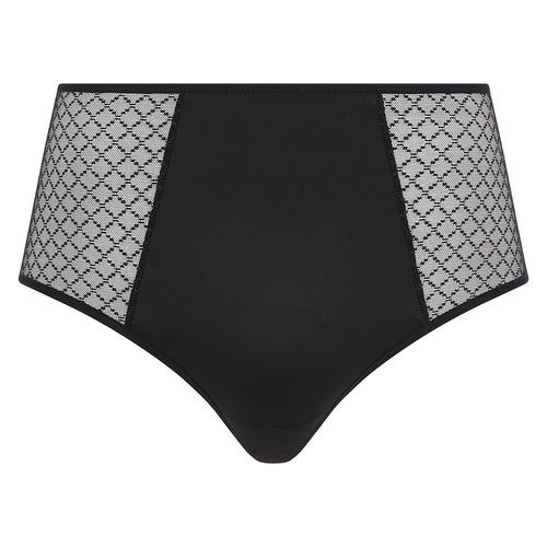 black high waist brief