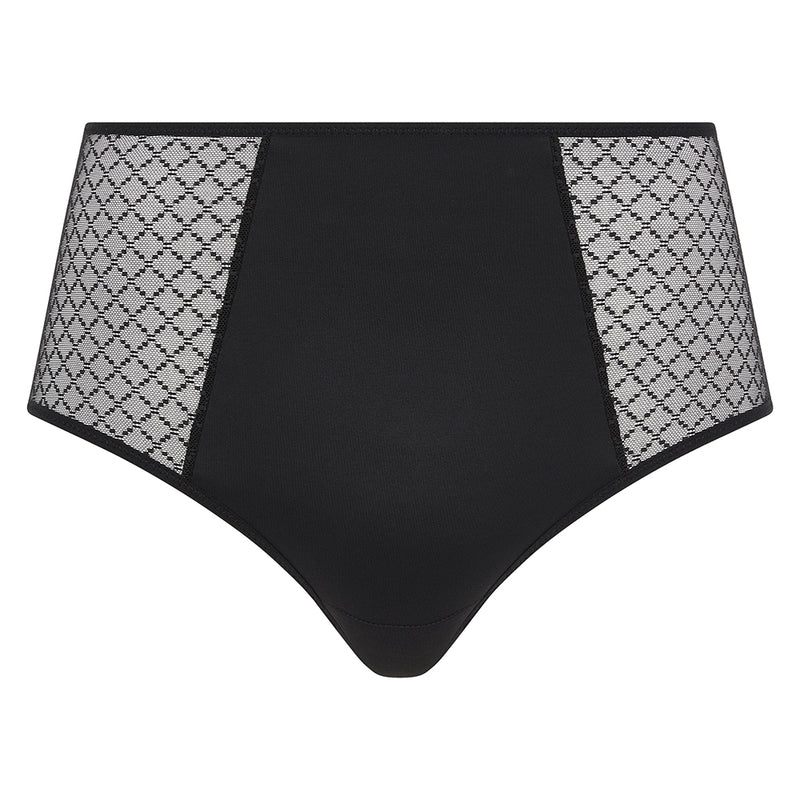 black high waist brief