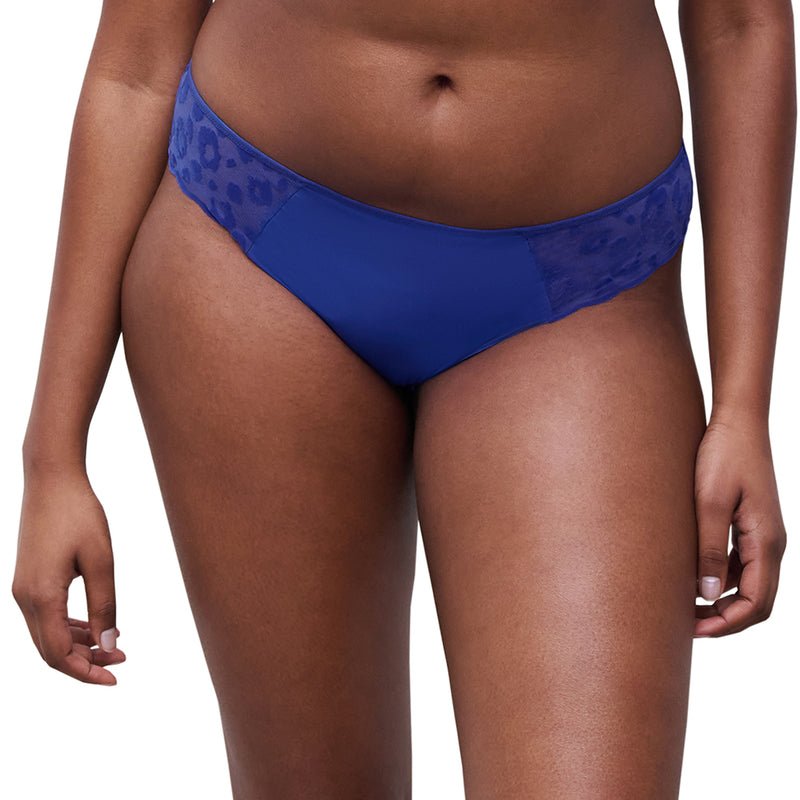 chantelle lace blue brief