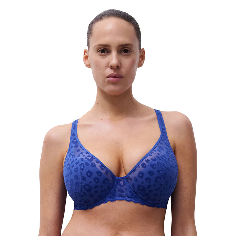 chantelle girls sailors blue plunge bra 