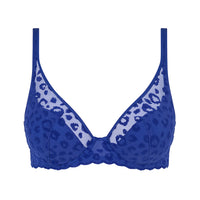 chantelle blue plunge bra