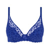 chantelle blue plunge bra