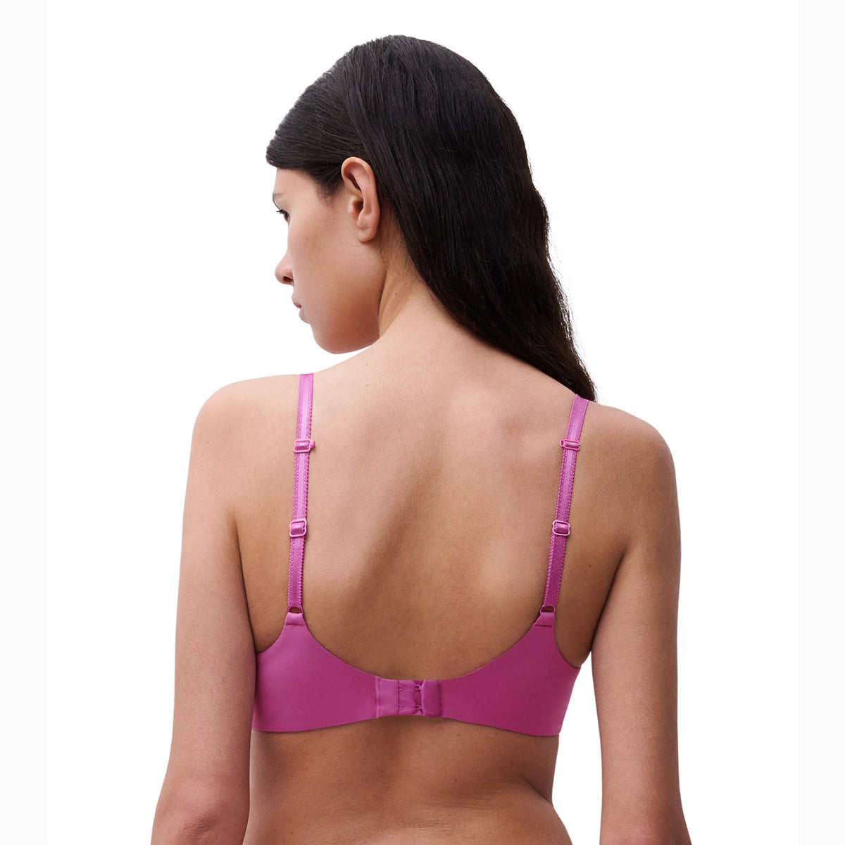  pink bra on a white background back
