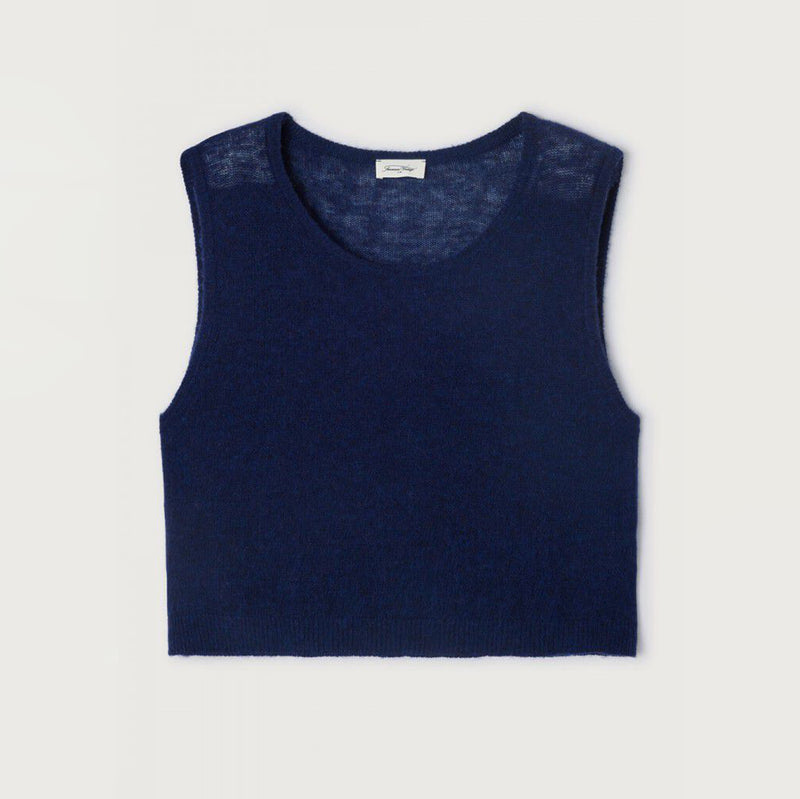 navy sleeveles jumper