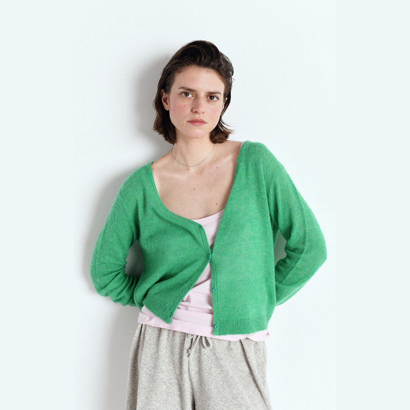 american vintage green jumper
