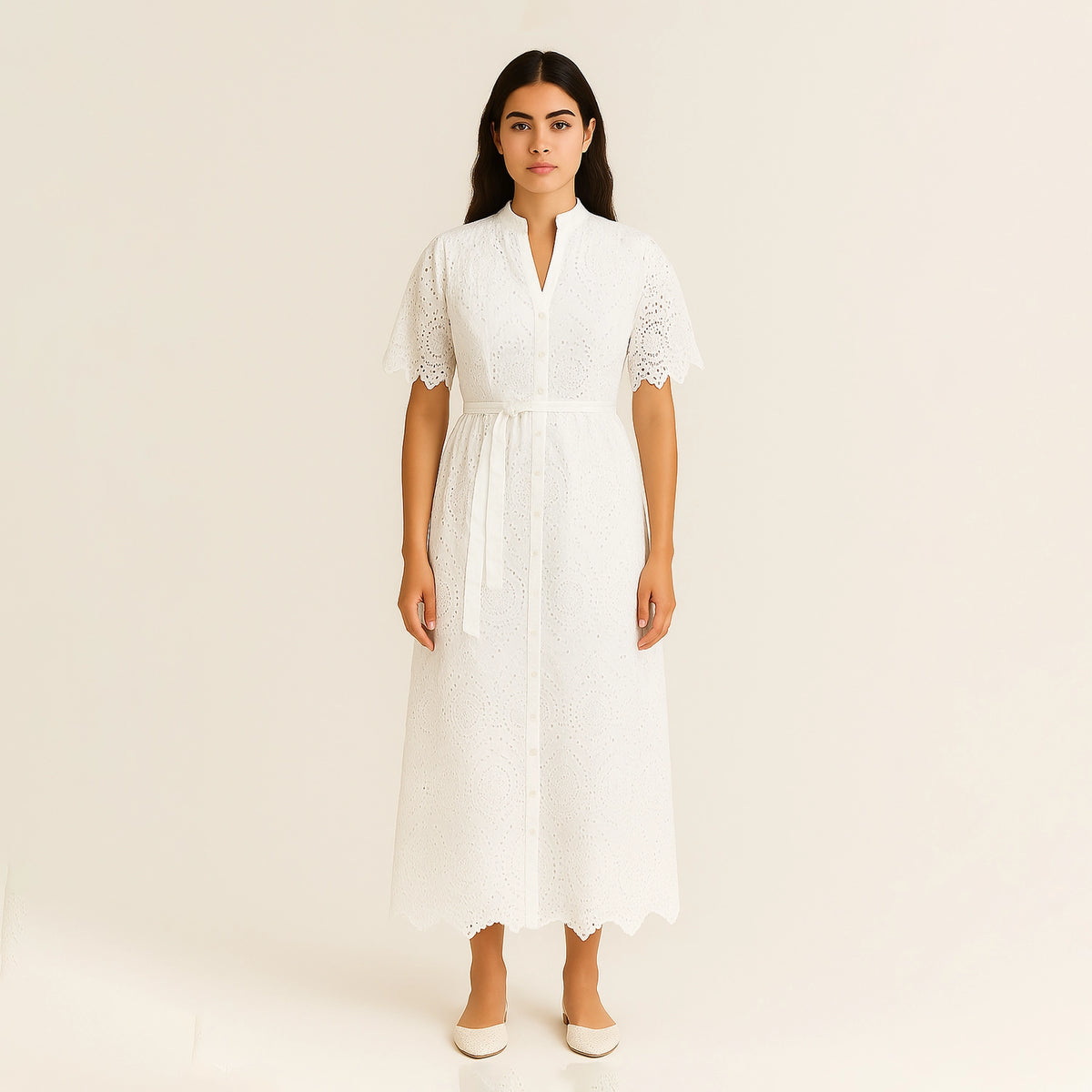 dream white embroidered dress