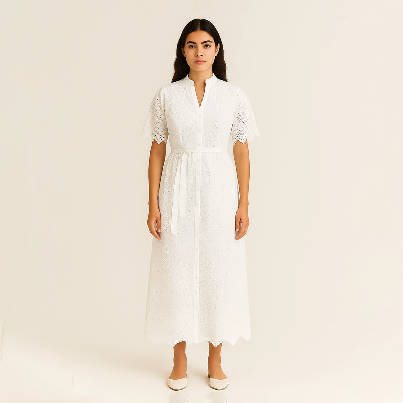 dream white embroidered dress