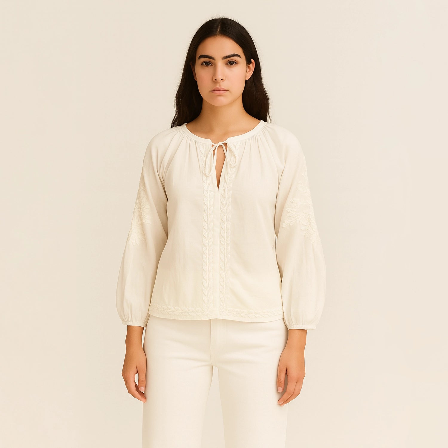 dream long sleeve white shirt