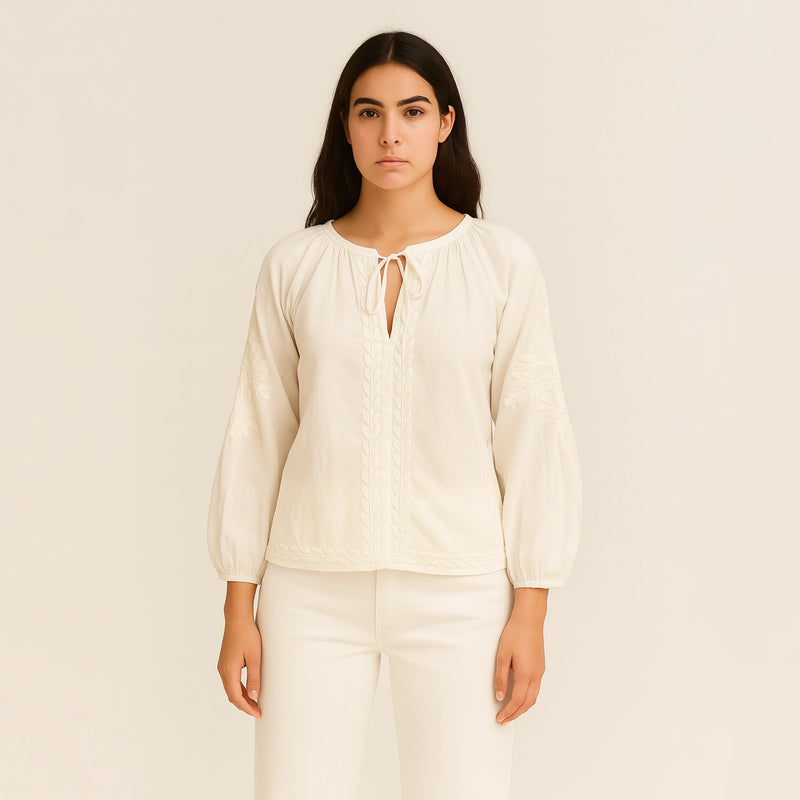 dream long sleeve white shirt