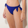 diva mo tie side bikini bottom blue