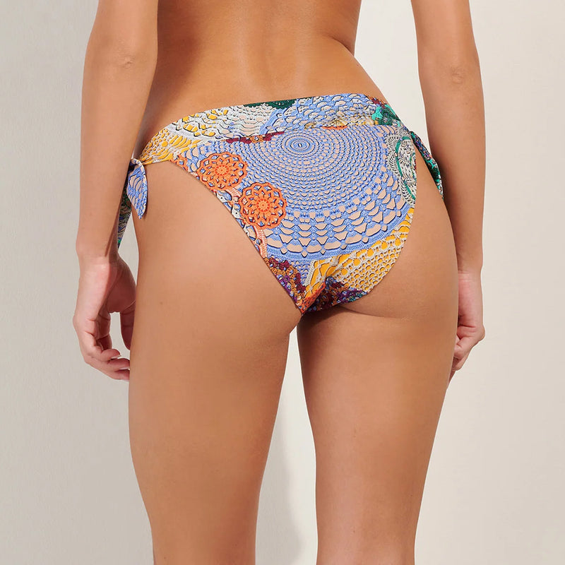 Diva Mo Gipsy Print Tie Side Bikini Bottom