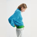 american vintage soft blue jumper
