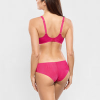 empreinte tess pink half cup bra and brief set