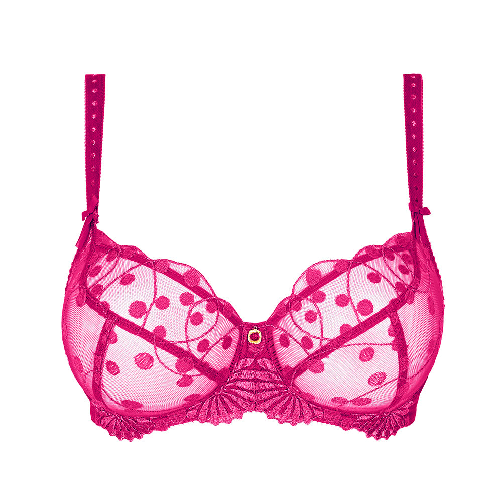 empreinte tess pink half cup bra