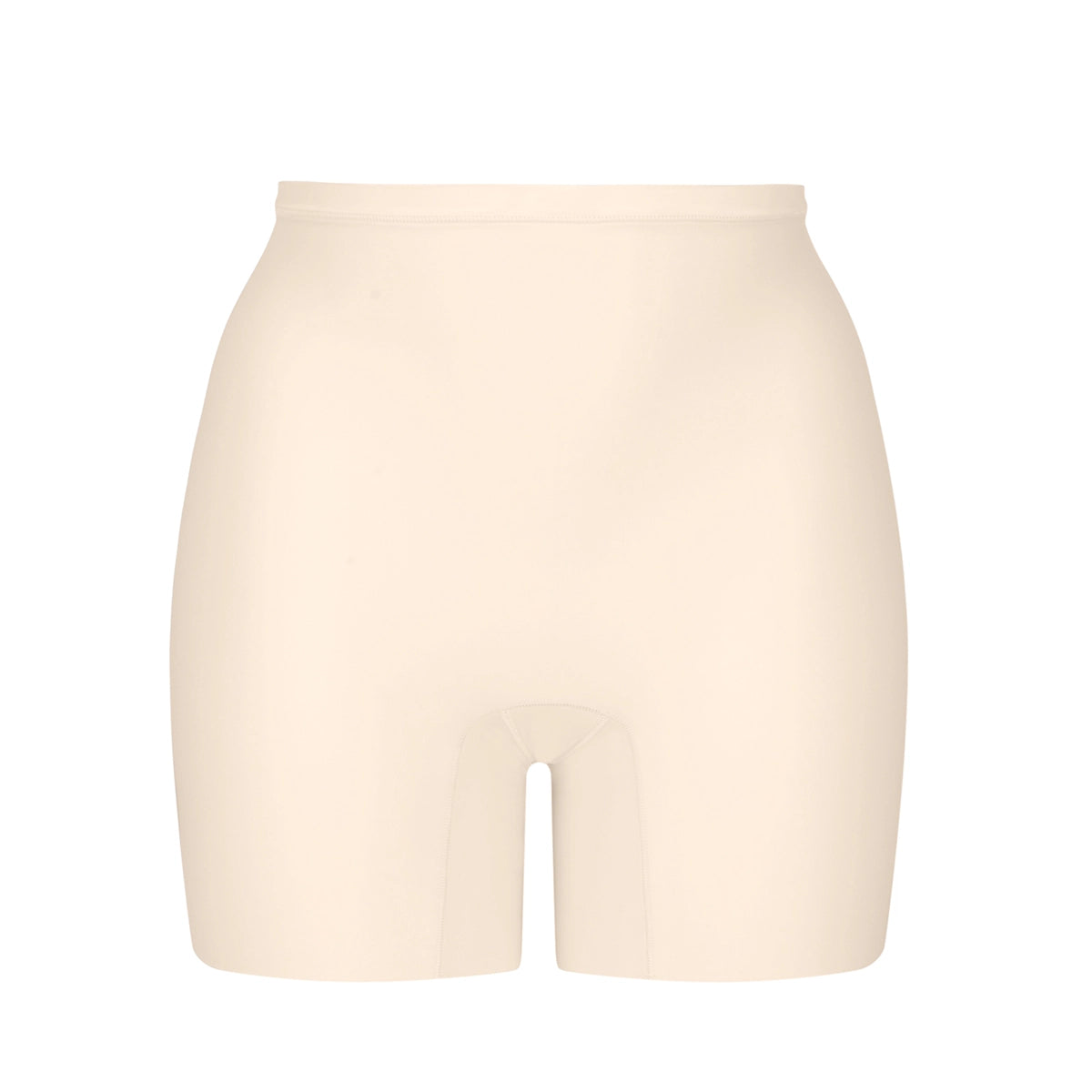 beige shapewear shorts on a white background