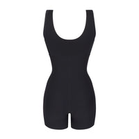 black bodysuit on a white background