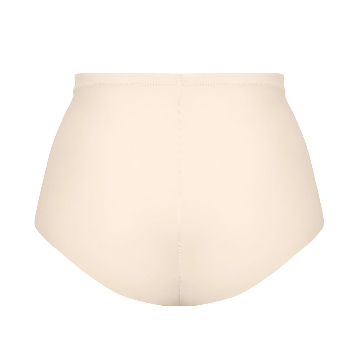 beige high-waisted skirt on a white background