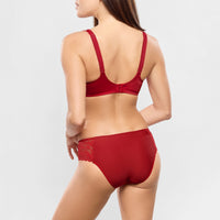 leia red lingerie back