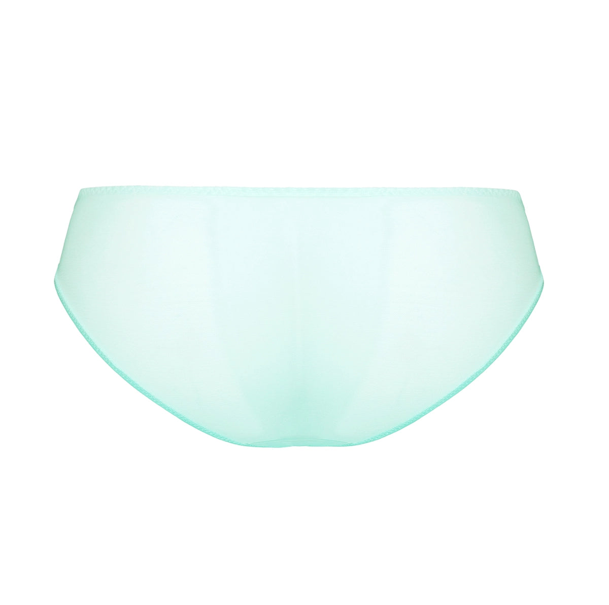 mint green bikini bottom on a white background