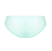 mint green bikini bottom on a white background