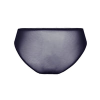 navy blue mesh underwear on a white background
