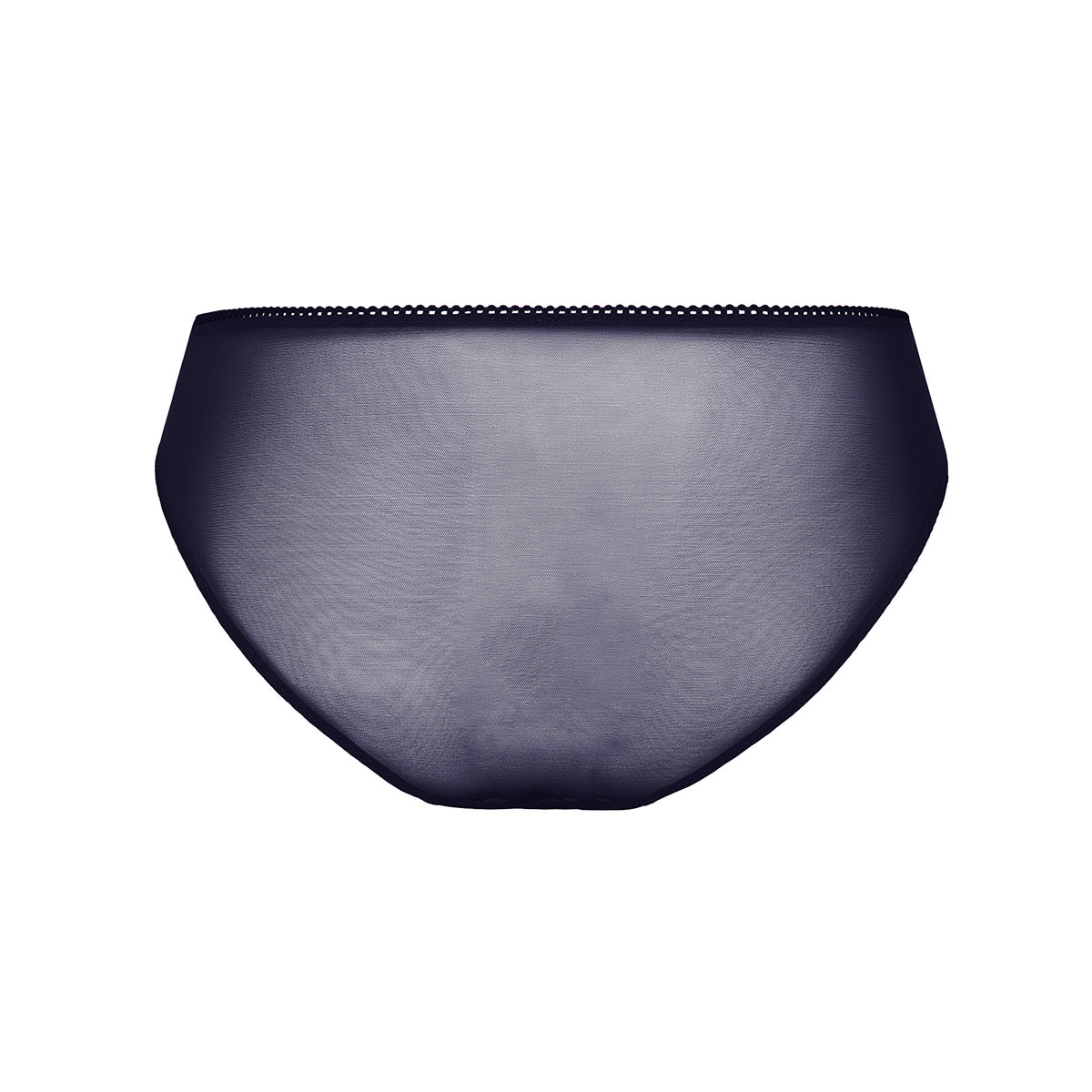 navy blue mesh underwear on a white background