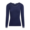 navy  long sleeve top