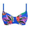 Halkidiki Ultramarine Underwired Gathered Full Cup Bikini Top