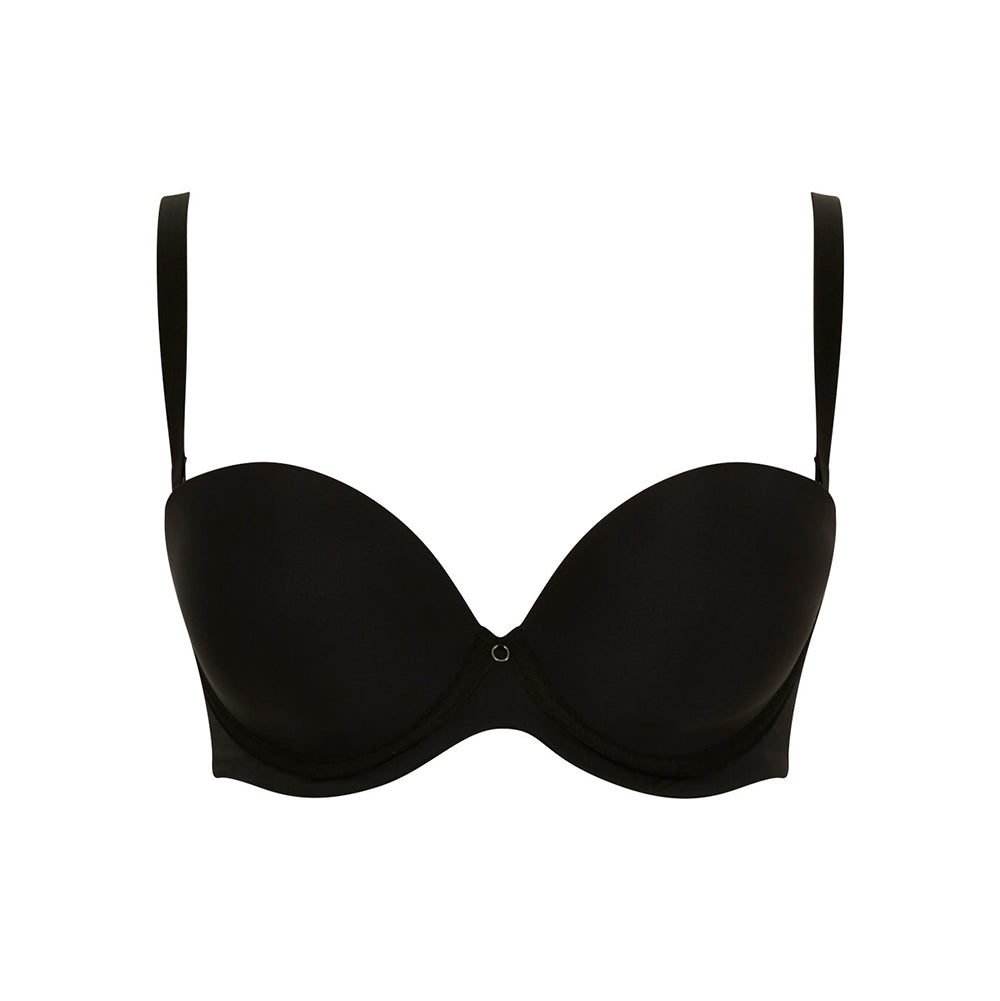 panache black strapless bra