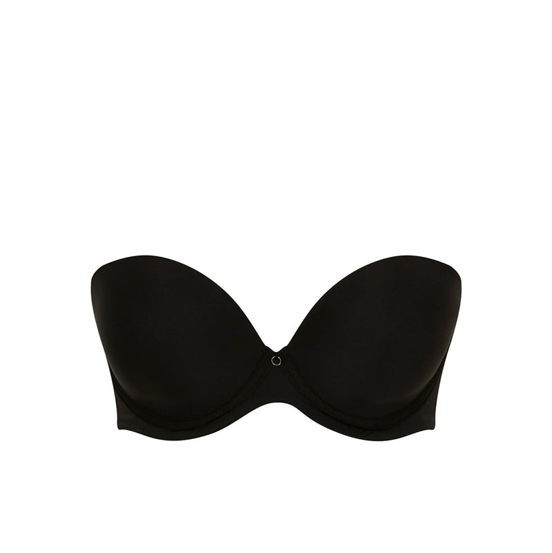 panache black strapless bra