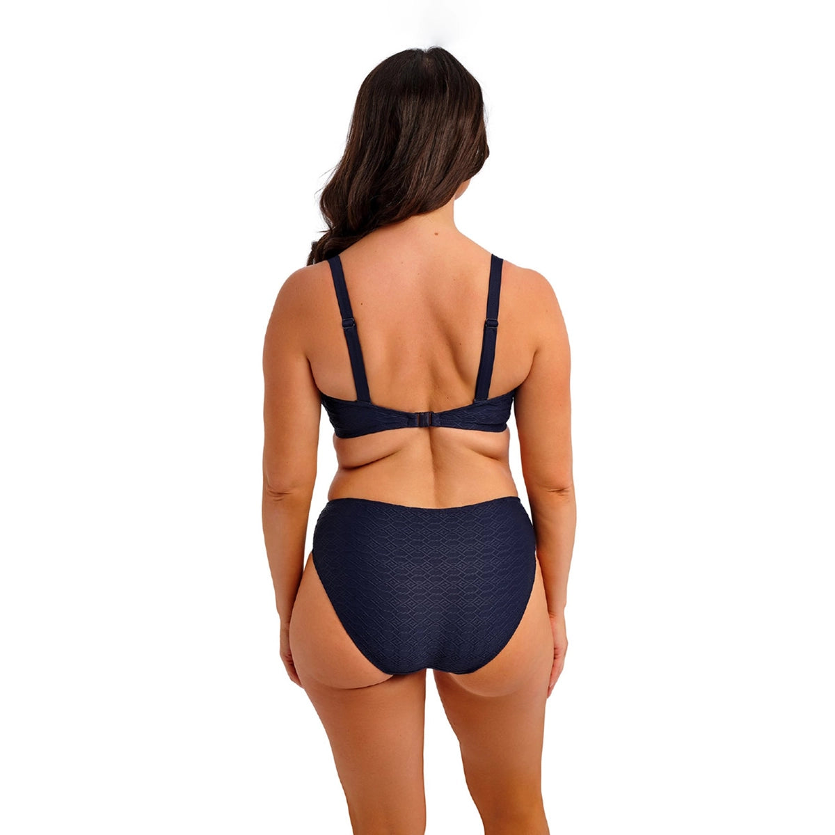 navy blue bikini set on a white background