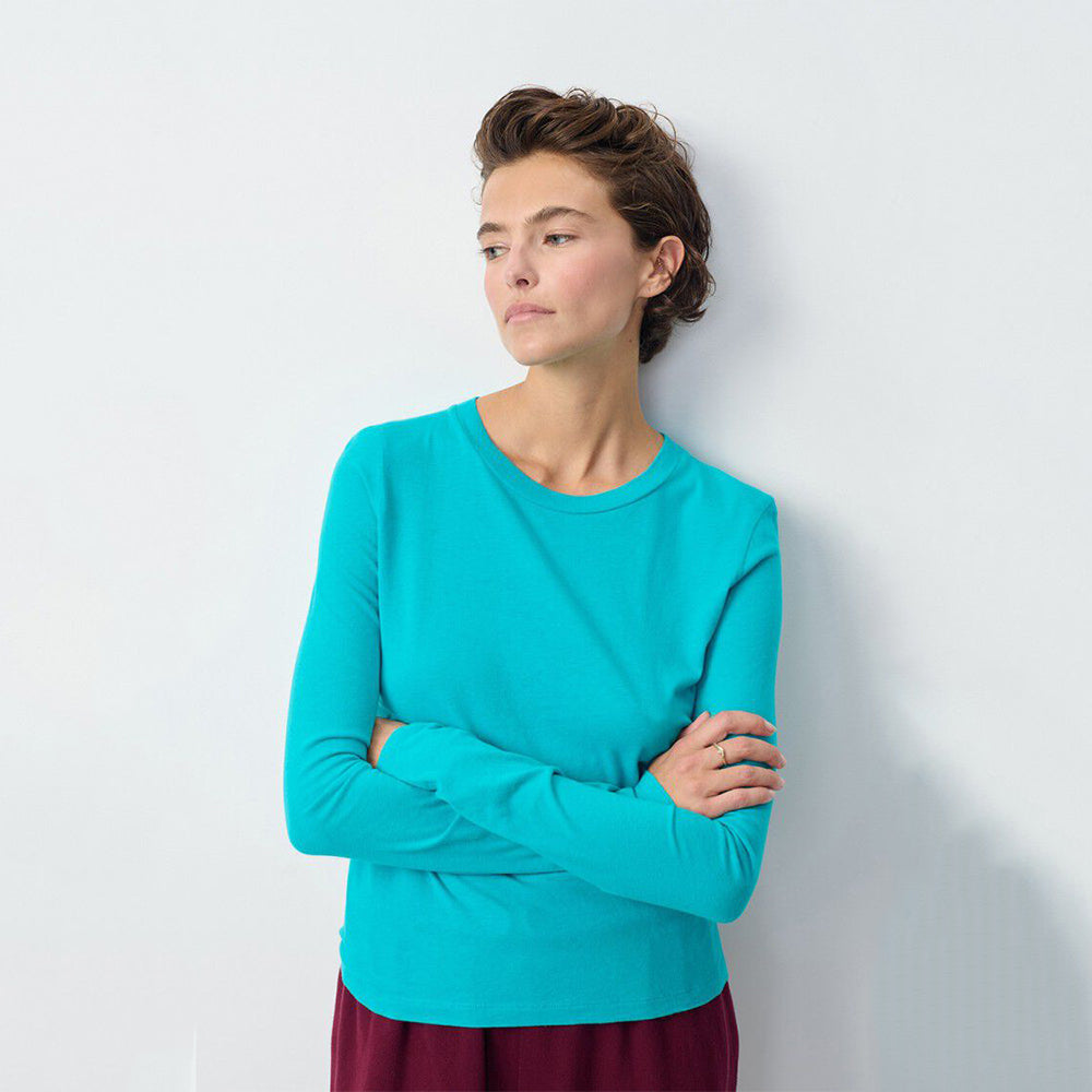 american vintage blue long sleeve t shirt