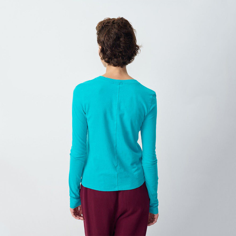 american vintage blue long sleeve t shirt