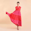 pink long dress