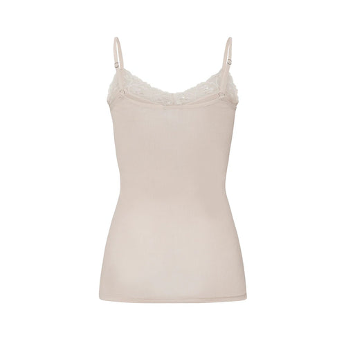 Woolen Lace Pumice Spaghetti Top