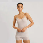 Woolen Lace Pumice Spaghetti Top