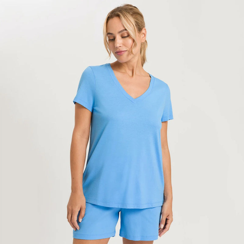 hanro blue t-shirt