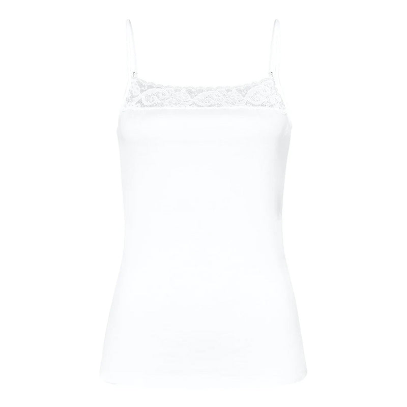 white lace camisole