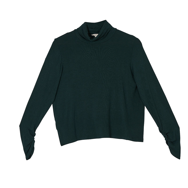 Uddin Turtle Neck Long Sleeve Top