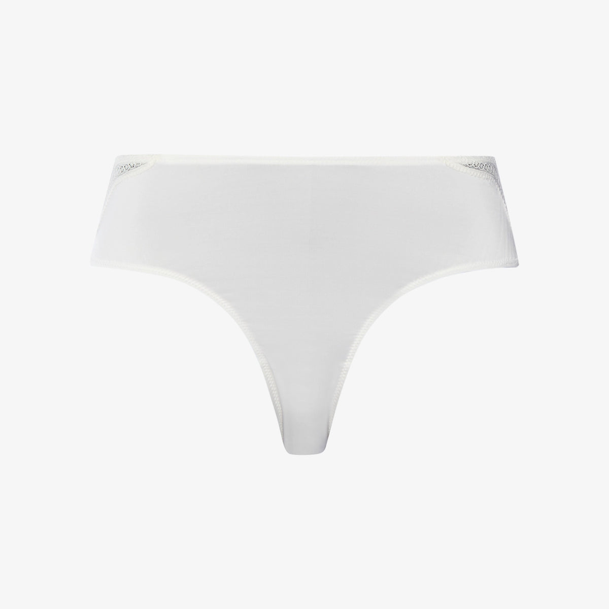 hanro  lace midi brief white
