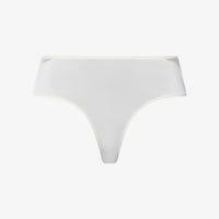 hanro  lace midi brief white