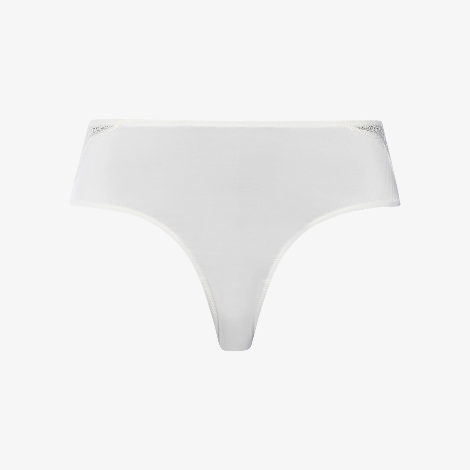 hanro  lace midi brief white