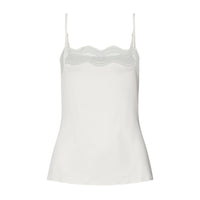 hanro white spaghetti top