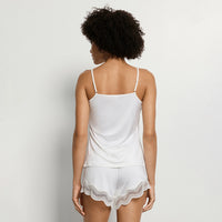 hanro white spaghetti top back