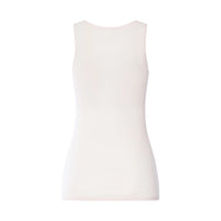 white sleeveless top on a white background