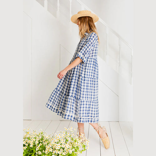 bonte midi dress